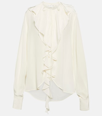 Blusa in seta con volant | Victoria Beckham
