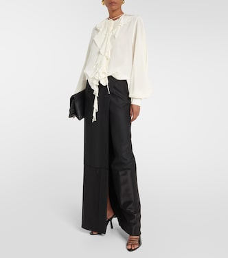 Blusa in seta con volant | Victoria Beckham