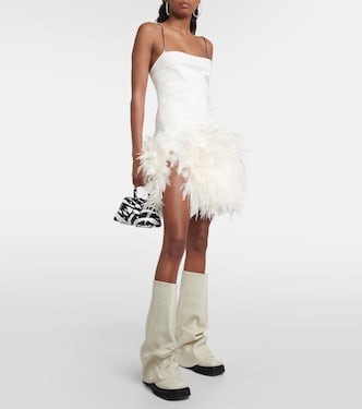 Robin leather knee-high combat boots | The Attico