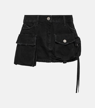 Low-rise cargo denim miniskirt | The Attico