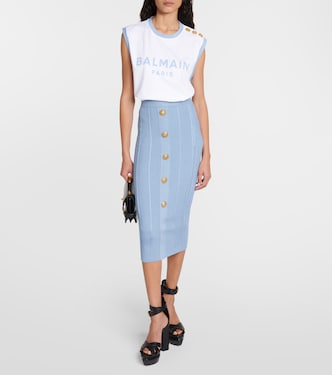 Top aus Baumwoll-Jersey | Balmain