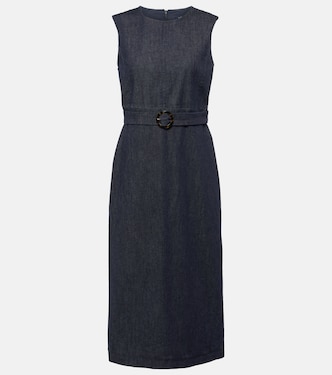 Vestido midi de denim con cinturón | 'S Max Mara