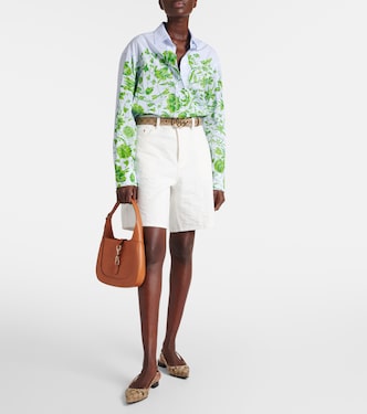 Bermuda di jeans a vita alta | Gucci