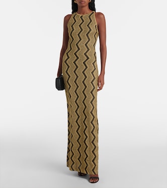 Abito lungo in lamé a zig-zag | Missoni