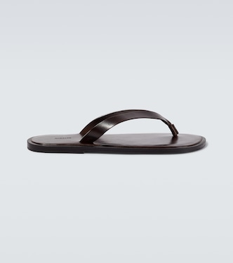 Leather thong sandals | Auralee