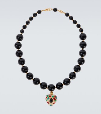 Choker con perle bijoux e cristalli | Valentino Garavani