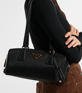Tote Re-Nylon Medium aus Leder | Prada
