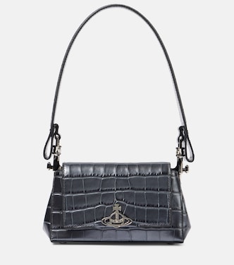 Hazel Small croc-effect leather shoulder bag | Vivienne Westwood