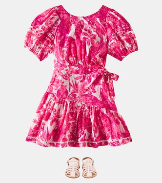 Abito Chantal in cotone con stampa | Poupette St Barth Kids
