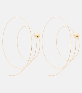 Pendientes Thin Spiral S bañados en oro | Alaïa