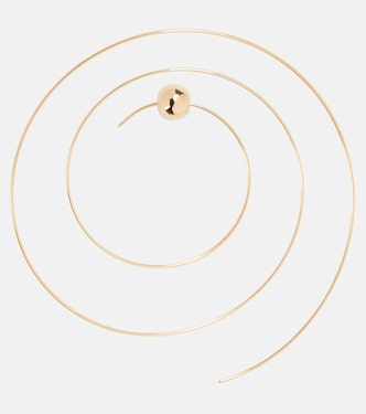 Orecchini Thin Spiral S in acciaio inox bagnato in oro | Alaïa