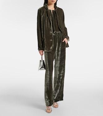 Gerade Hose Sorine aus Samt | Velvet