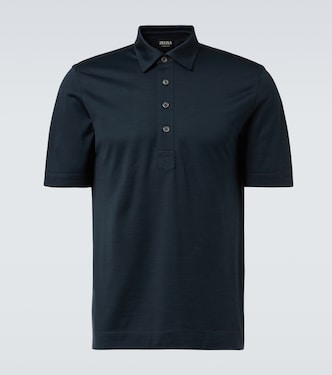 Polohemd aus Baumwolle und Seide | Zegna