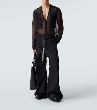 Sheer silk shirt | Rick Owens
