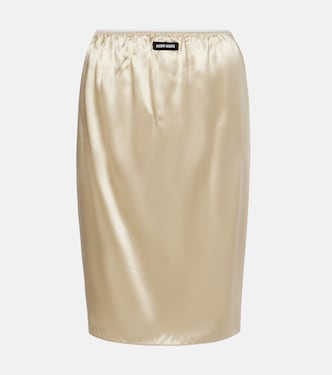 Midirock aus Satin | Miu Miu