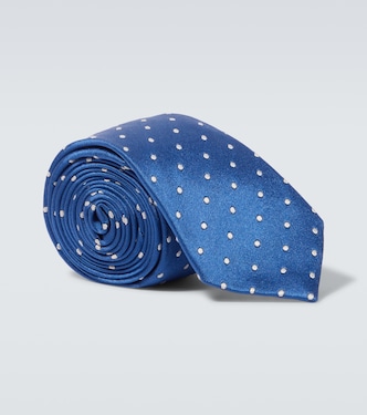 Polka-dot silk tie | Tom Ford