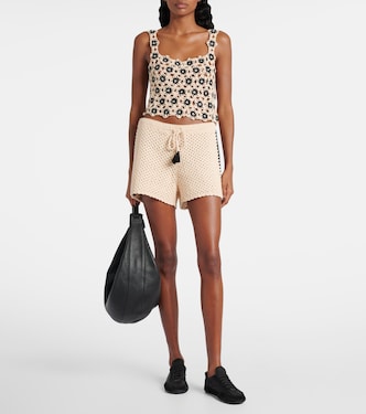 Top raccourci Luminary en crochet de coton | The Upside
