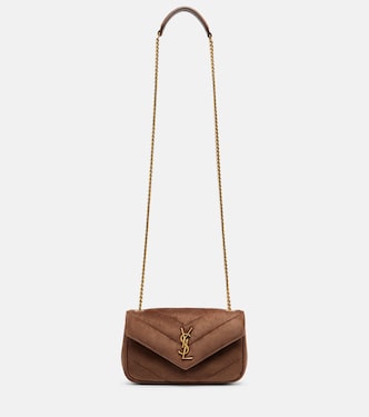 Sac Loulou Mini en daim matelassé | Saint Laurent