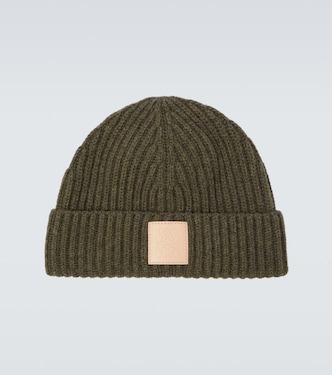 Logo ribbed-knit cashmere beanie | Loewe