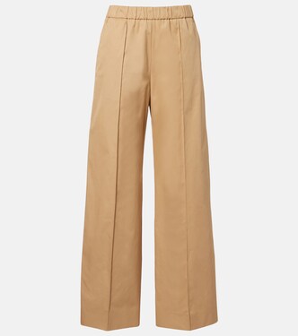 Cotton drill wide-leg pants | Jil Sander