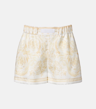 Shorts Underwater Barocco aus Seiden-Twill | Versace