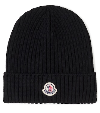 Logo ribbed-knit wool beanie | Moncler Enfant