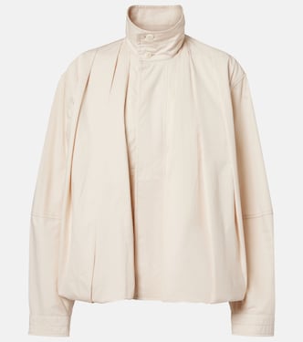 Pleated cotton satin jacket | Lemaire