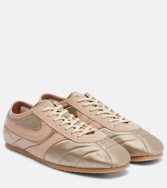 Sneakers aus Satin und Leder | Dries Van Noten
