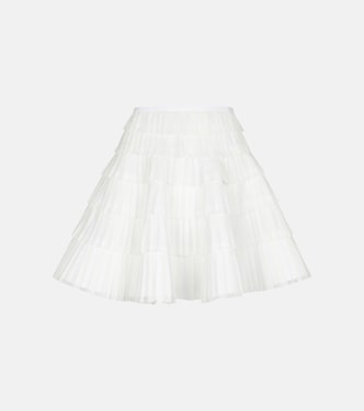 Pleated lace miniskirt | Alaïa