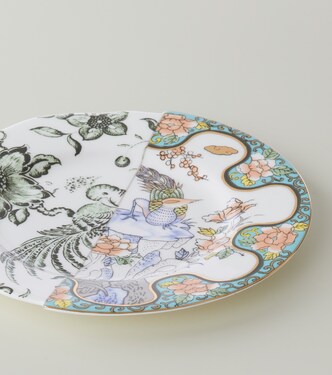 Hybrid Zoe porcelain dessert plate | Seletti