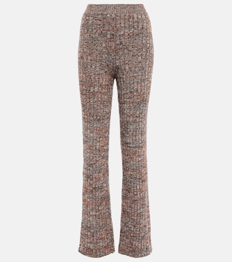 Pantalon flare en cachemire et laine | Chloé