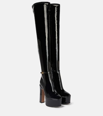 Botas mosqueteras Tan-Go de charol | Valentino Garavani