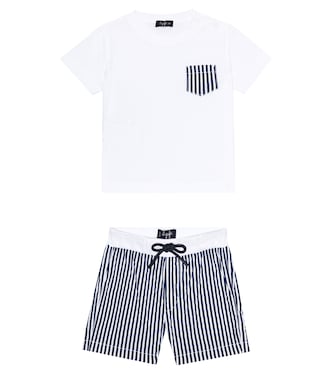Bébé – Ensemble t-shirt et short en coton | Il Gufo