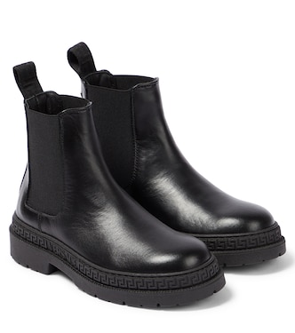 Botas Chelsea Greca de piel | Versace Kids