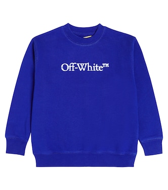 Sudadera en jersey de algodón con logo | Off-White Kids