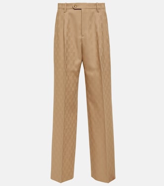 Gerade Hose GG aus Woll-Jacquard | Gucci