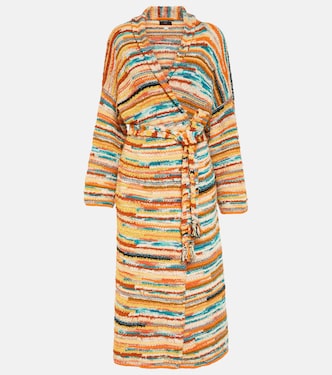 Madurai Stripes intarsia cotton-blend cardigan | Alanui
