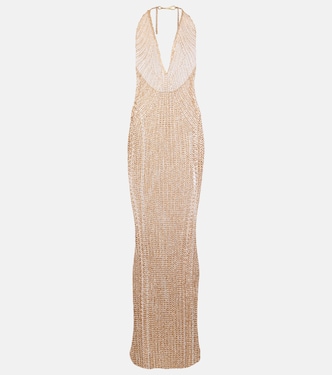 Abito lungo con scollo all'americana | Tom Ford