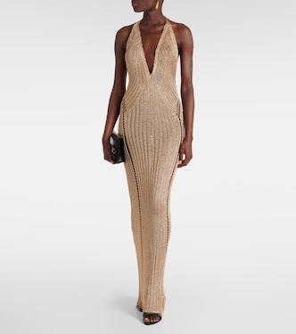 Halterneck chainmail gown | Tom Ford