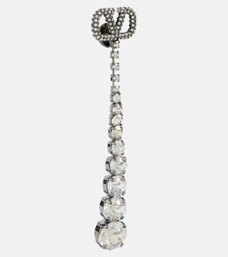 VLogo Signature embellished drop earrings | Valentino
