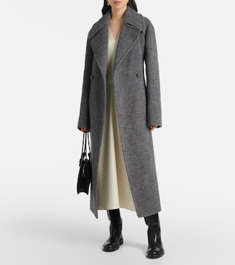 Belted wool-blend pile coat | Jil Sander