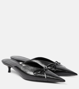Mules Knife Bow in pelle | Balenciaga