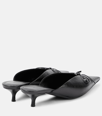 Mules Knife Bow en cuir | Balenciaga