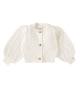 Baby - Cardigan Zinne in misto lana | Donsje