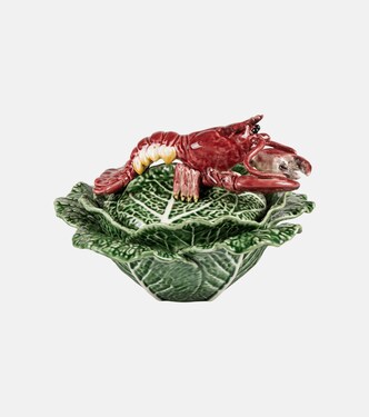 Cabbage With Lobsters earthenware serving bowl | Bordallo Pinheiro