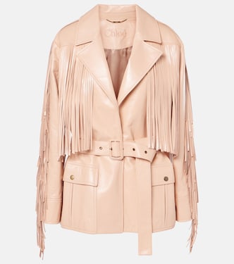 Fringed leather jacket | Chloé