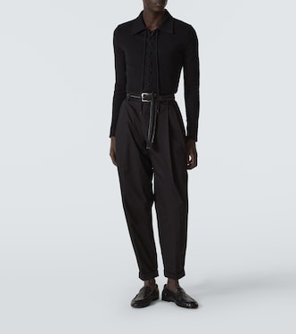 Pantalones tapered de mezcla de algodón | Dolce&Gabbana