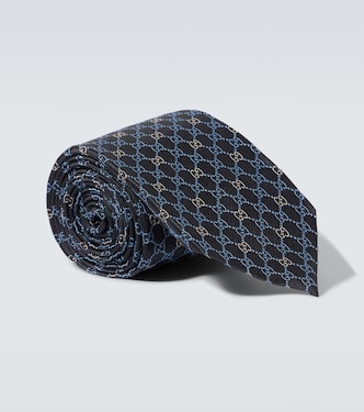 Cravatta in jacquard GG di seta | Gucci