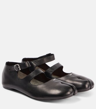 Tabi leather Mary Jane flats | Maison Margiela