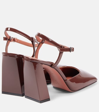 Escarpins Charlotte 95 en cuir verni | Amina Muaddi
